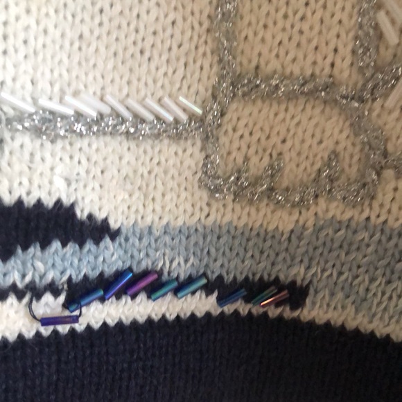 In Resource Cardigan Navy sweater size small - Picture 9 of 9